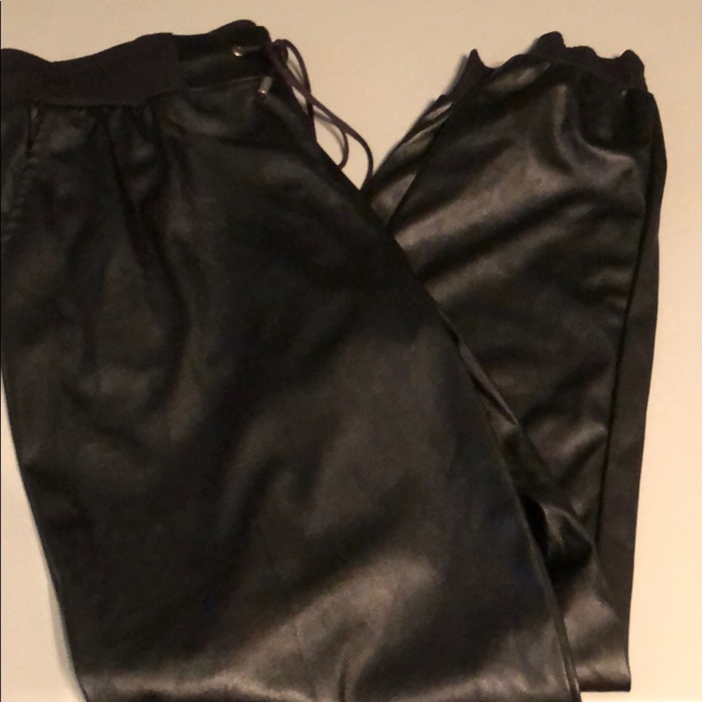 Willow & Clay Joggers - Faux Leather